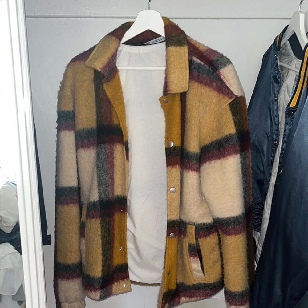 Zara Multicolor Plaid Jacket